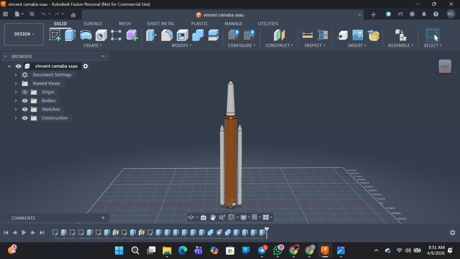 Artemis-1 Fusion 360 Preview