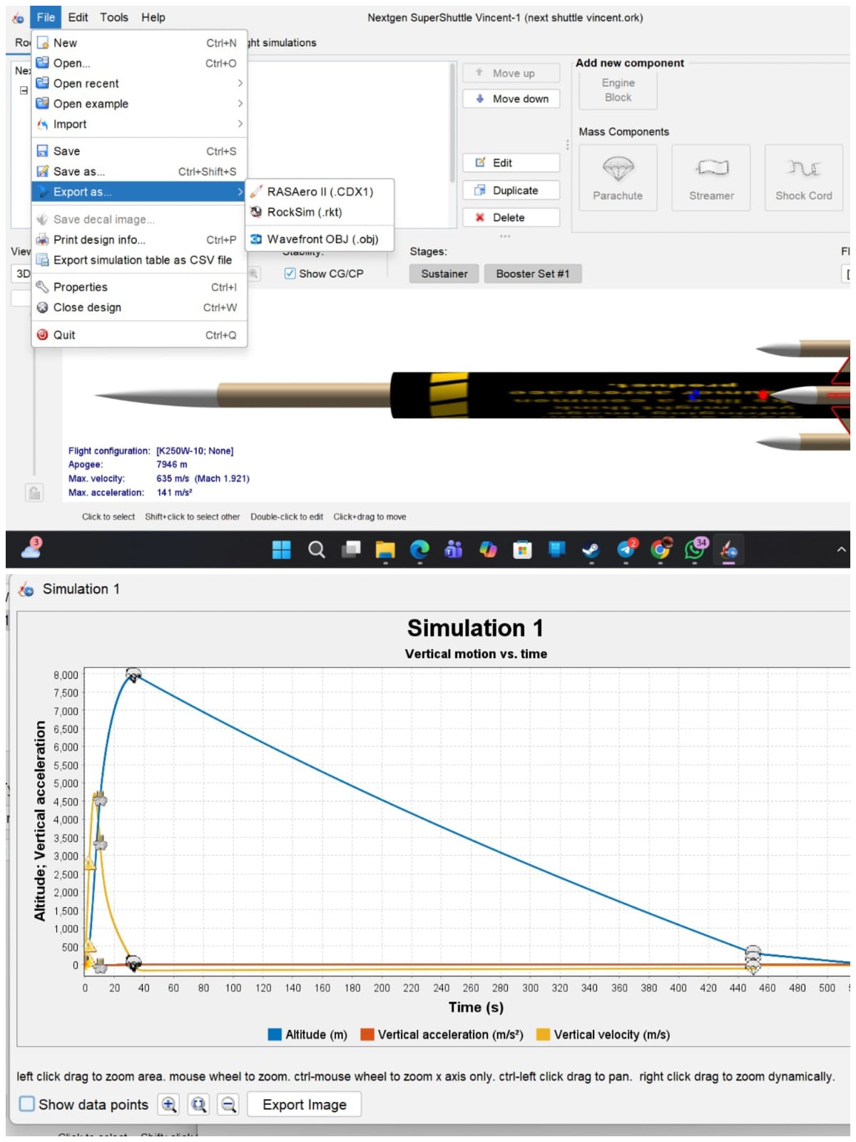 OpenRocket Simulation Preview